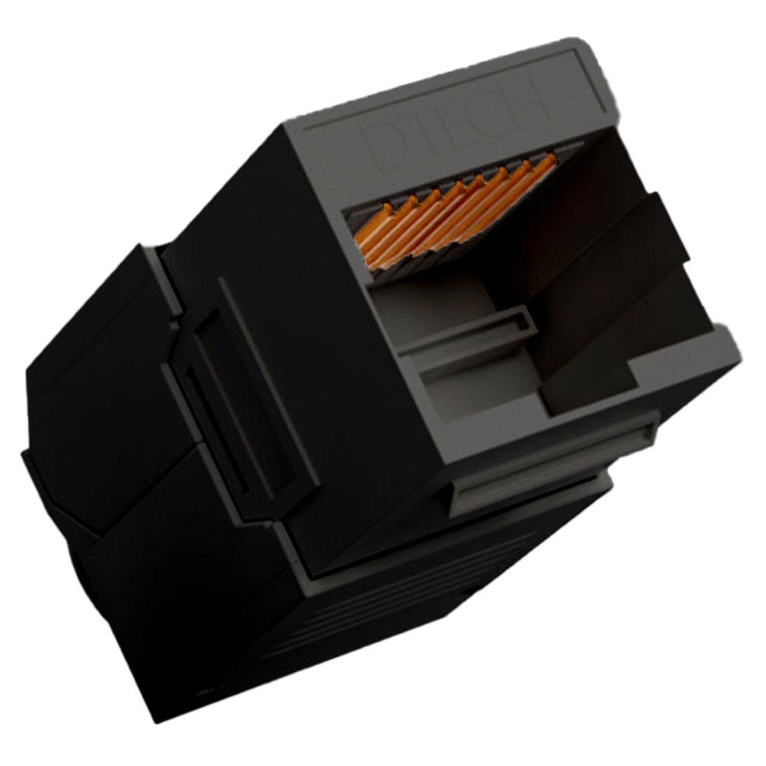 DTECH CAT6 10XG 10GBASET Tooless Keystone - Pack of 4 - Black (DTE-MC10G-TLU-BK) - Image 2