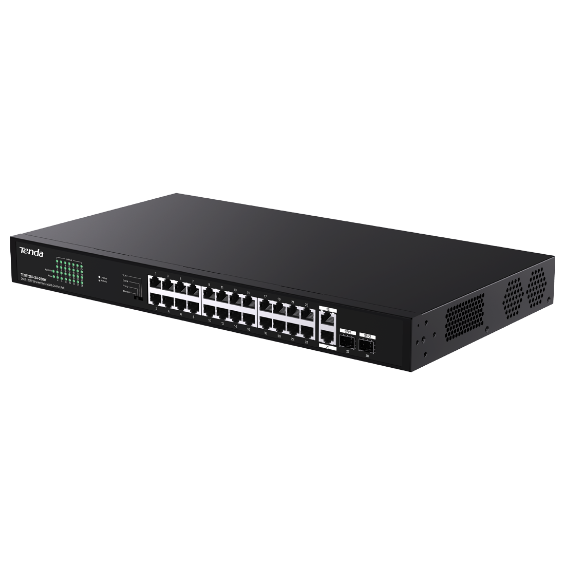 Tenda TEG1128P-24-250W - 24 Port PoE 250w Gigabit Switch (TEN-TEG1128P-24-250W) - Image 2