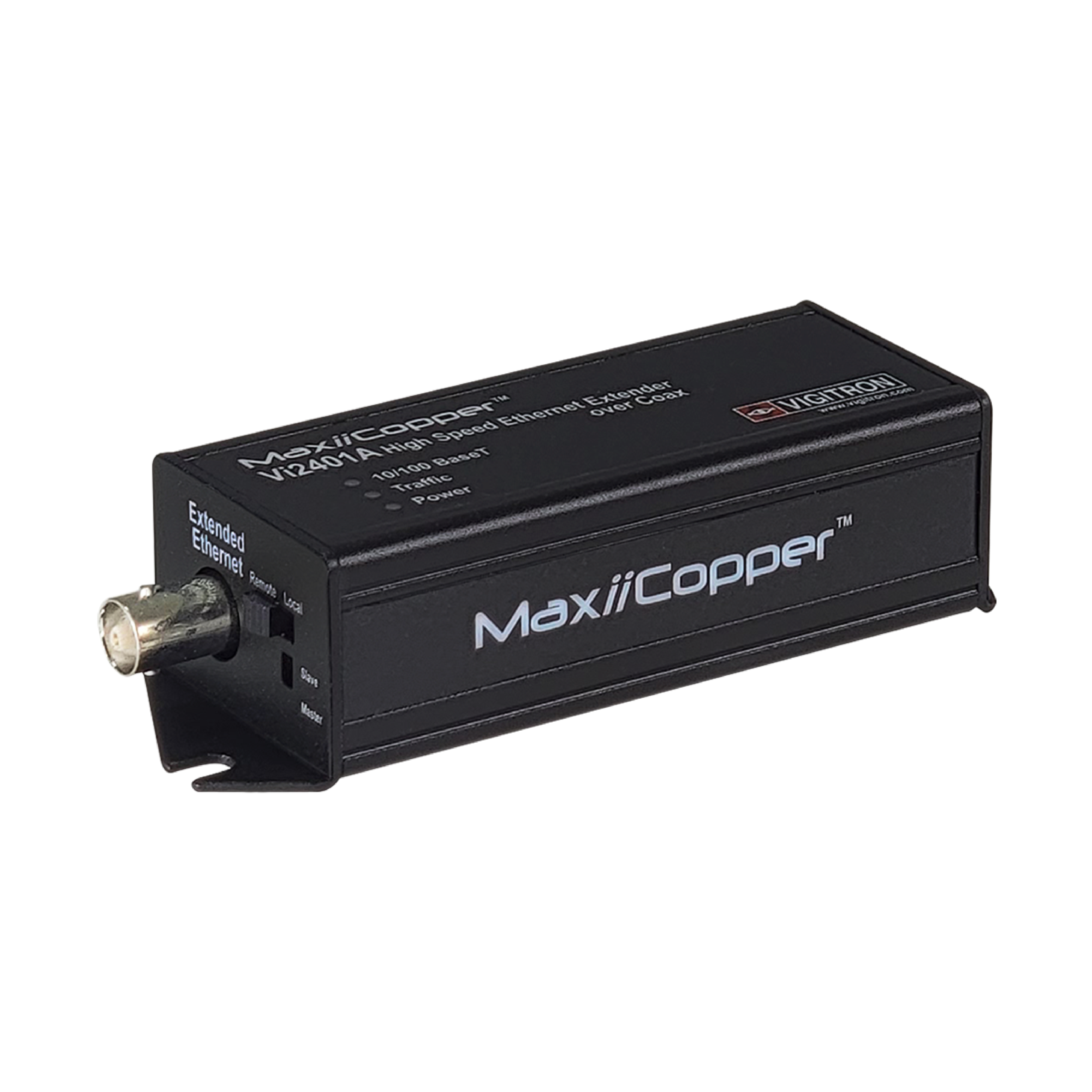 Vigitron 1-Port MaxiiCopper Ethernet Extender/PoE over Coax (Requires 12v 1ah) (VIG-VI2401A)
