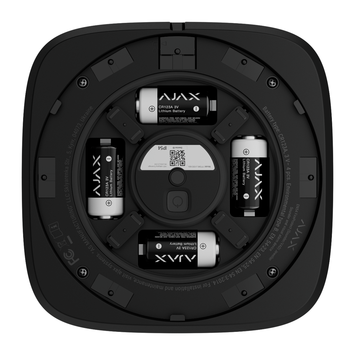 Ajax EN54 FireProtect Sounder/VAD 118600 - Black - Image 6