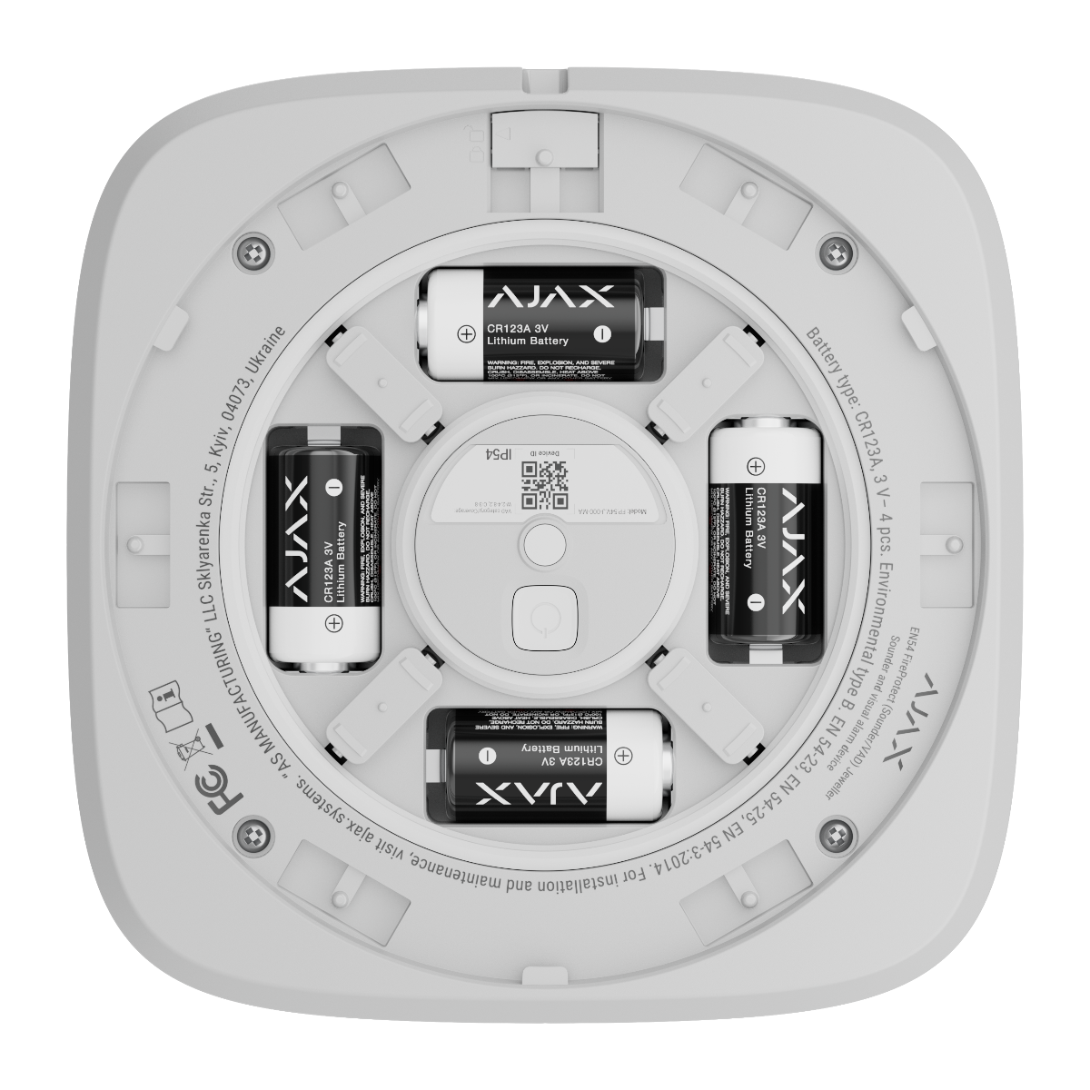 Ajax EN54 FireProtect Sounder/VAD 118599 - White - Image 8