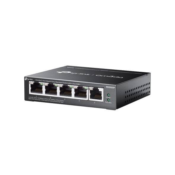 TP-Link Omada ES205GP - 5 Port Gigabit Managed PoE Switch - Image 3