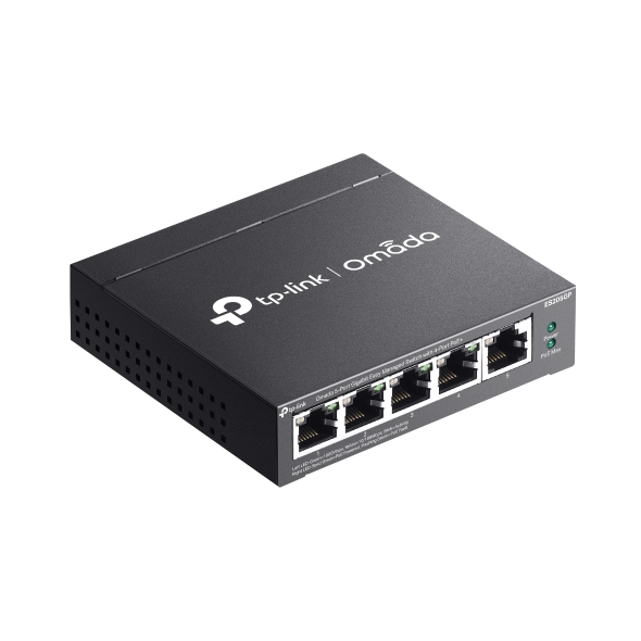 TP-Link Omada ES205GP - 5 Port Gigabit Managed PoE Switch - Image 4