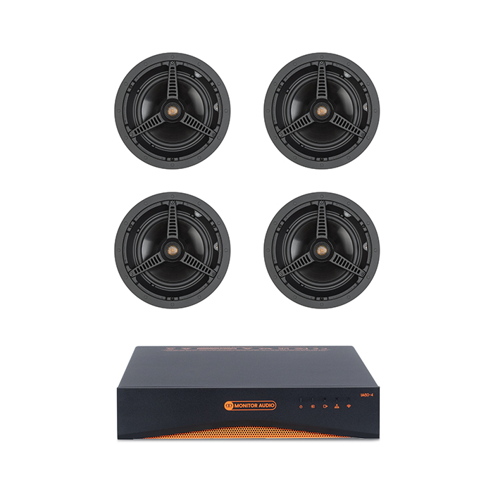 Monitor Audio C180 (Set of 4) & IA60-4 Ceiling Speaker Bundle