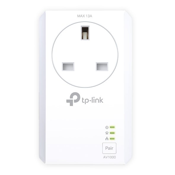 TP-Link PA7027P-KIT - AV1000 Gigabit Powerline Adapter Kit - AC Passthrough - Image 2