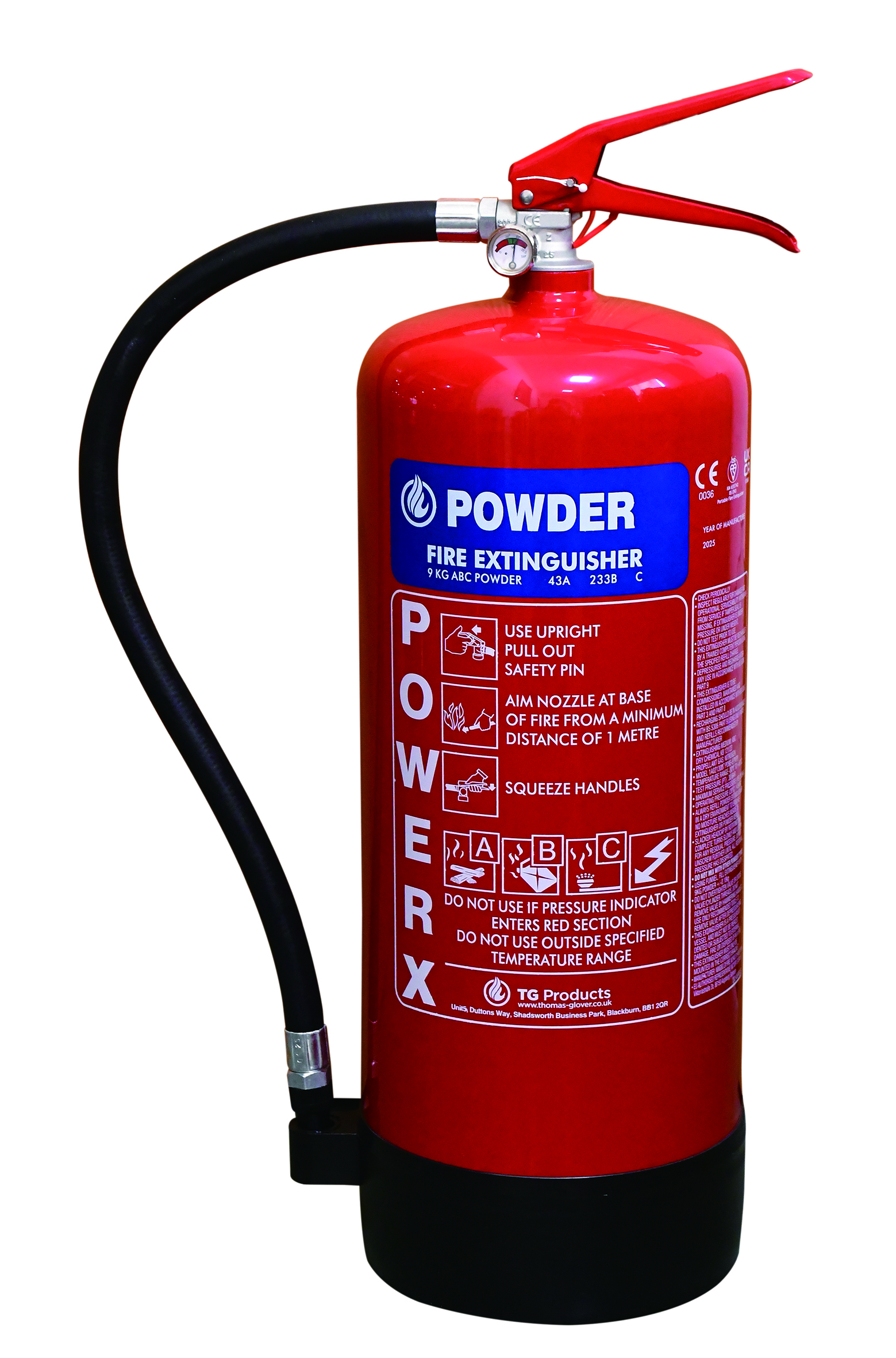 PowerX 9kg Powder Extinguisher